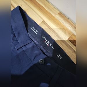 Van Heusen Navy Slim Stretch Dress Pants